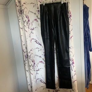 Women’s Extra Long Leather Pants